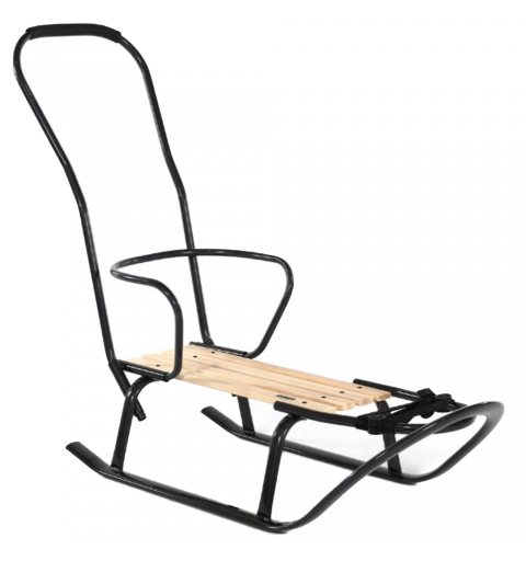 Tako Linea - sanki z oparciem i pchaczem | Grafitowe